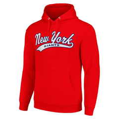 New York Giants Starter Unisex Tailsweep Pullover Hoodie Red - NFL