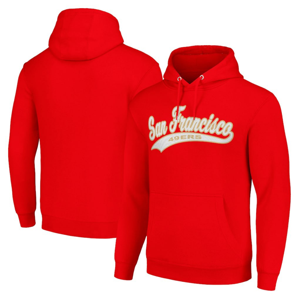San Francisco 49ers Starter Unisex Tailsweep Pullover Hoodie Scarlet - NFL
