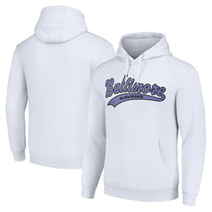Baltimore Ravens Starter Unisex Tailsweep Pullover Hoodie White - NFL