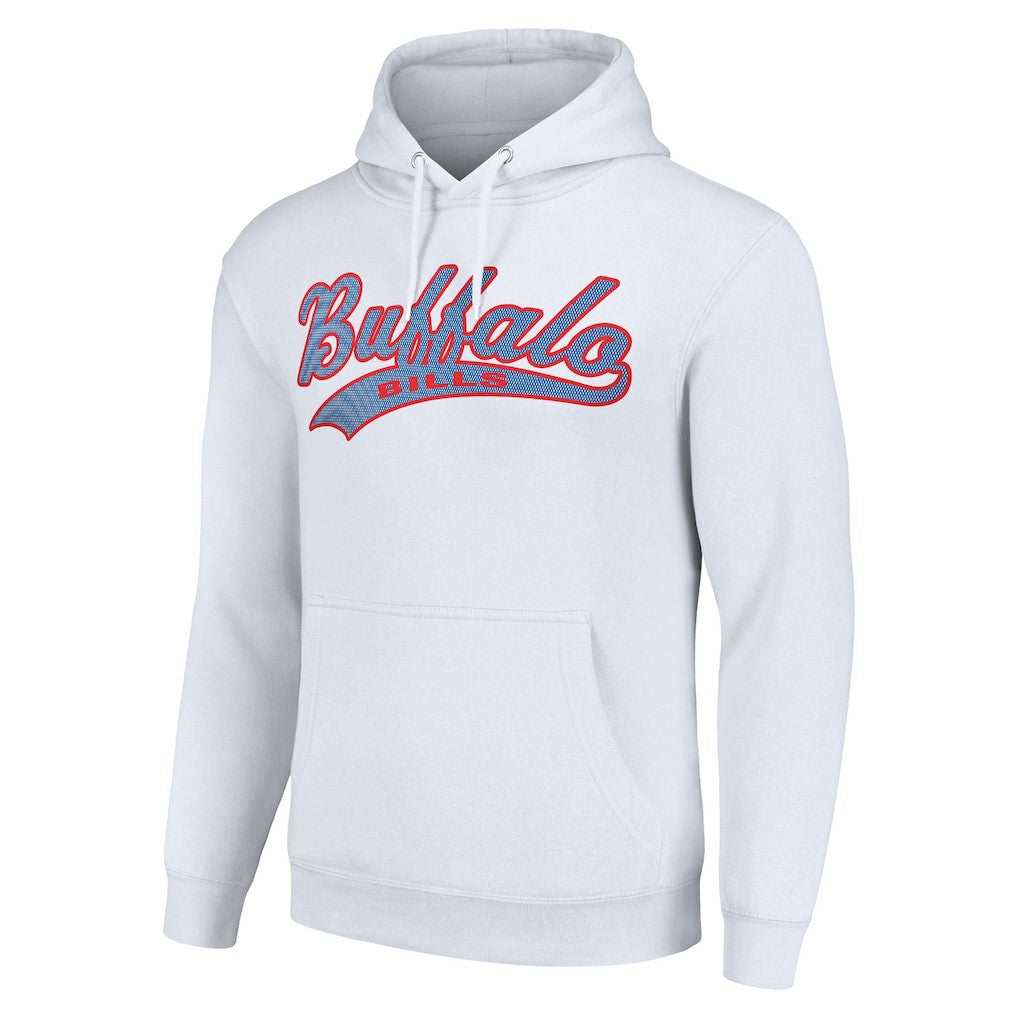 Buffalo Bills Starter Unisex Tailsweep Pullover Hoodie White - NFL