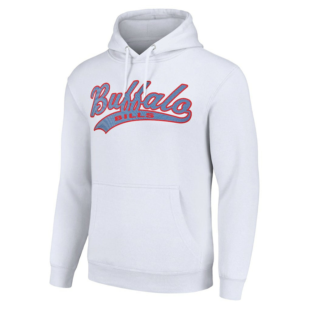 Buffalo Bills Starter Unisex Tailsweep Pullover Hoodie White - NFL