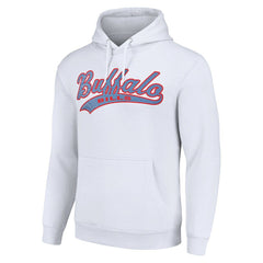 Buffalo Bills Starter Unisex Tailsweep Pullover Hoodie White - NFL