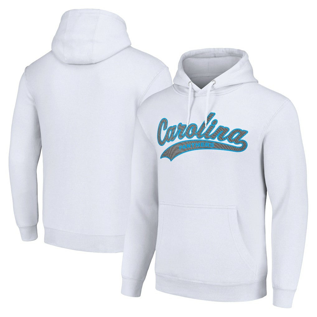 Carolina Panthers Starter Unisex Tailsweep Pullover Hoodie White - NFL
