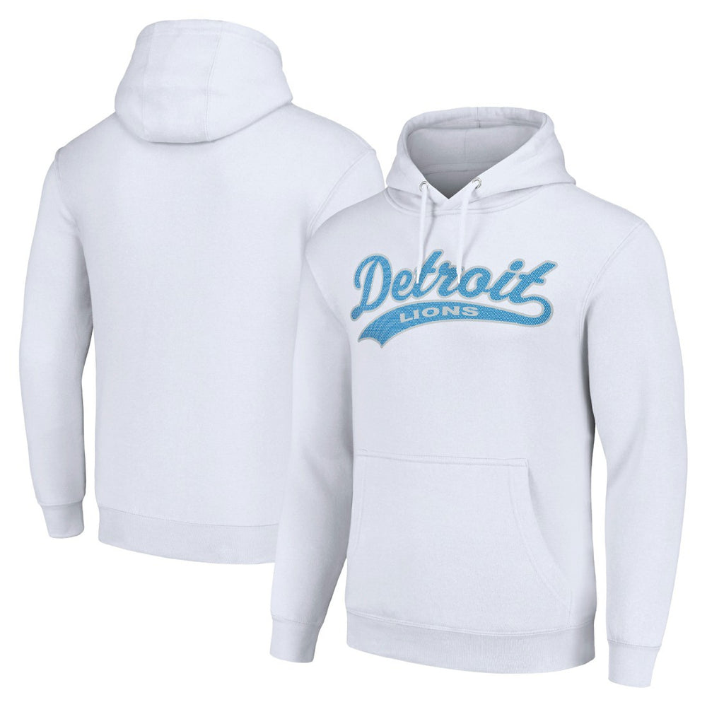 Detroit Lions Starter Unisex Tailsweep Pullover Hoodie White - NFL