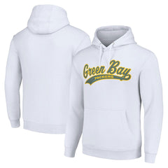 Green Bay Packers Starter Unisex Tailsweep Pullover Hoodie White - NFL