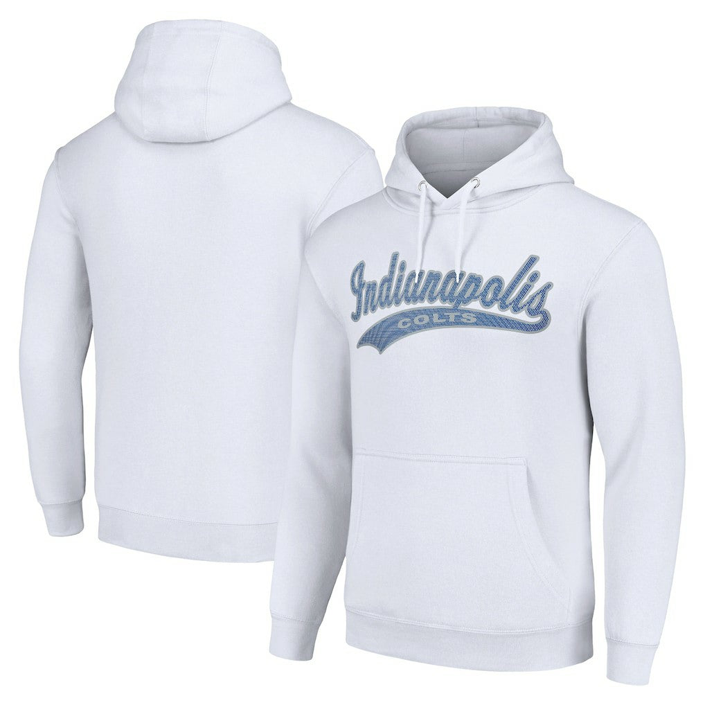 Indianapolis Colts Starter Unisex Tailsweep Pullover Hoodie White - NFL