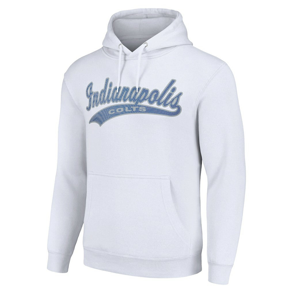 Indianapolis Colts Starter Unisex Tailsweep Pullover Hoodie White - NFL
