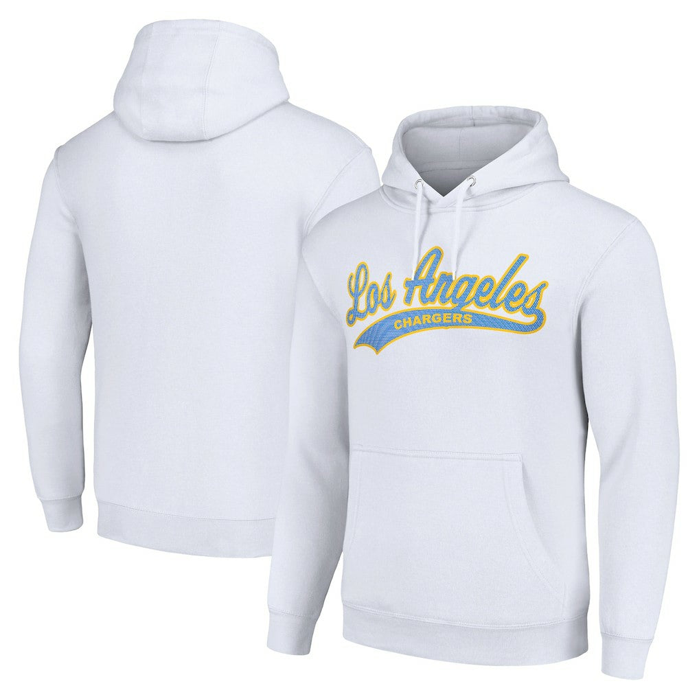 Los Angeles Chargers Starter Unisex Tailsweep Pullover Hoodie White - NFL