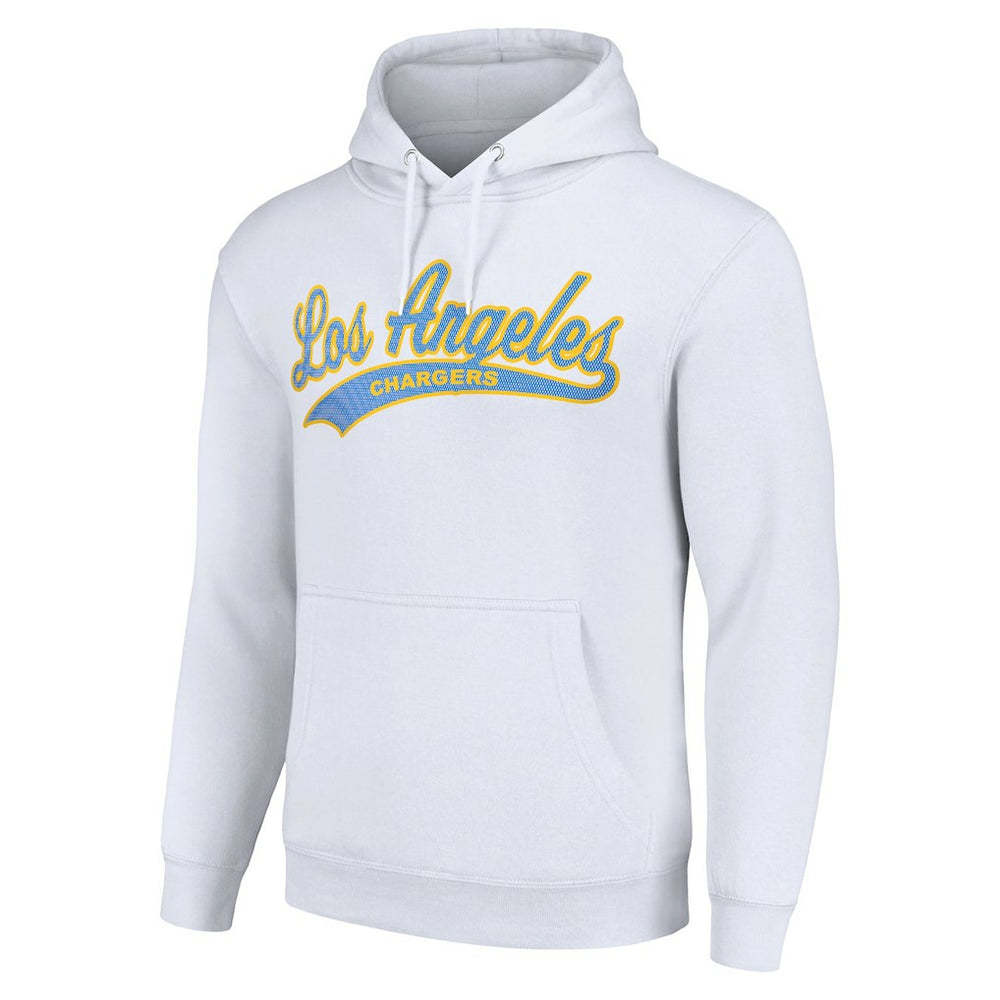 Los Angeles Chargers Starter Unisex Tailsweep Pullover Hoodie White - NFL