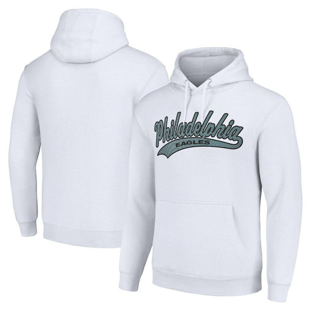Philadelphia Eagles Starter Unisex Tailsweep Pullover Hoodie White - NFL