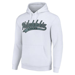 Philadelphia Eagles Starter Unisex Tailsweep Pullover Hoodie White - NFL