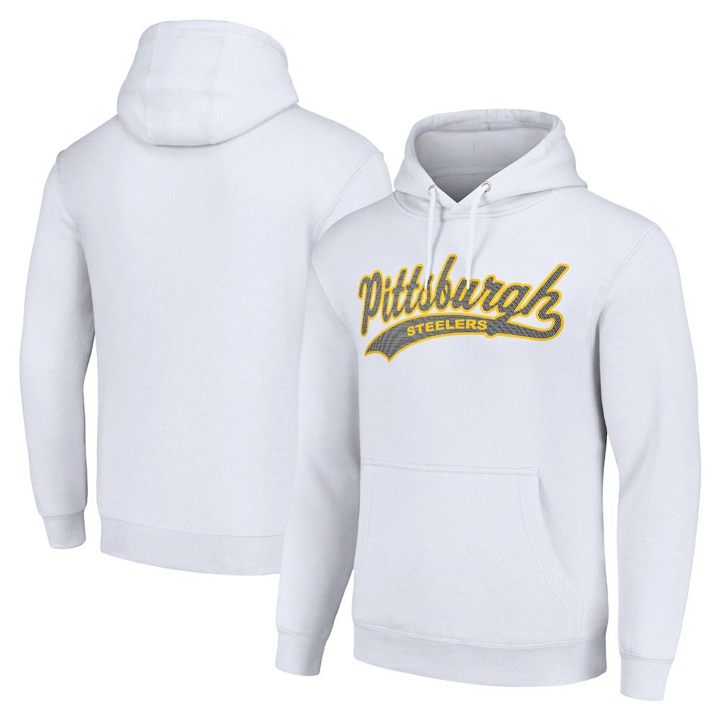 Pittsburgh Steelers Starter Unisex Tailsweep Pullover Hoodie White - NFL