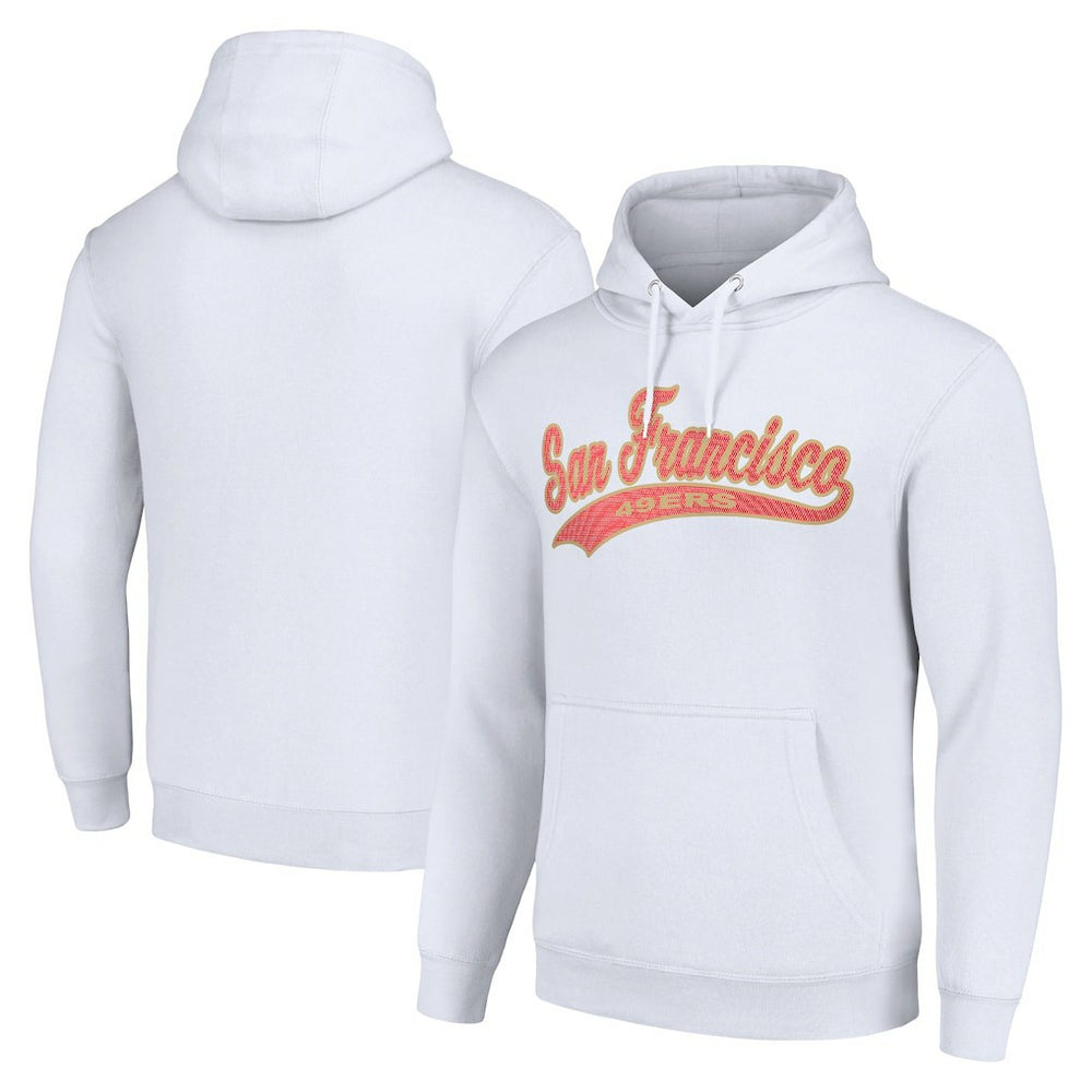 San Francisco 49ers Starter Unisex Tailsweep Pullover Hoodie White - NFL