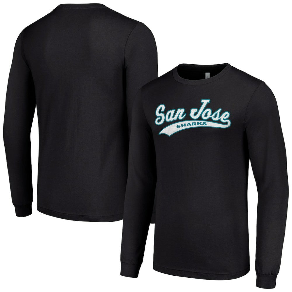 San Jose Sharks - Starter Tailsweep T-Shirt Black