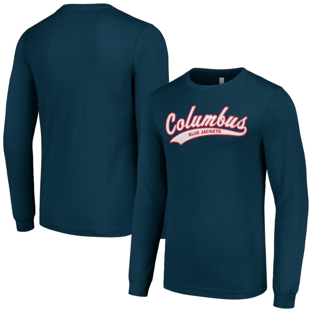 Columbus Blue Jackets - Starter Tailsweep T-Shirt Navy