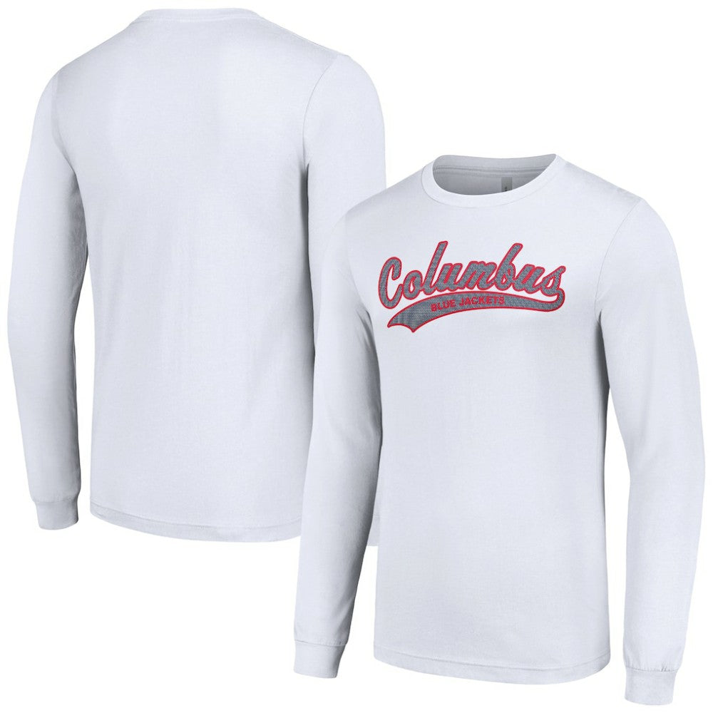 Columbus Blue Jackets - Starter Tailsweep T-Shirt White