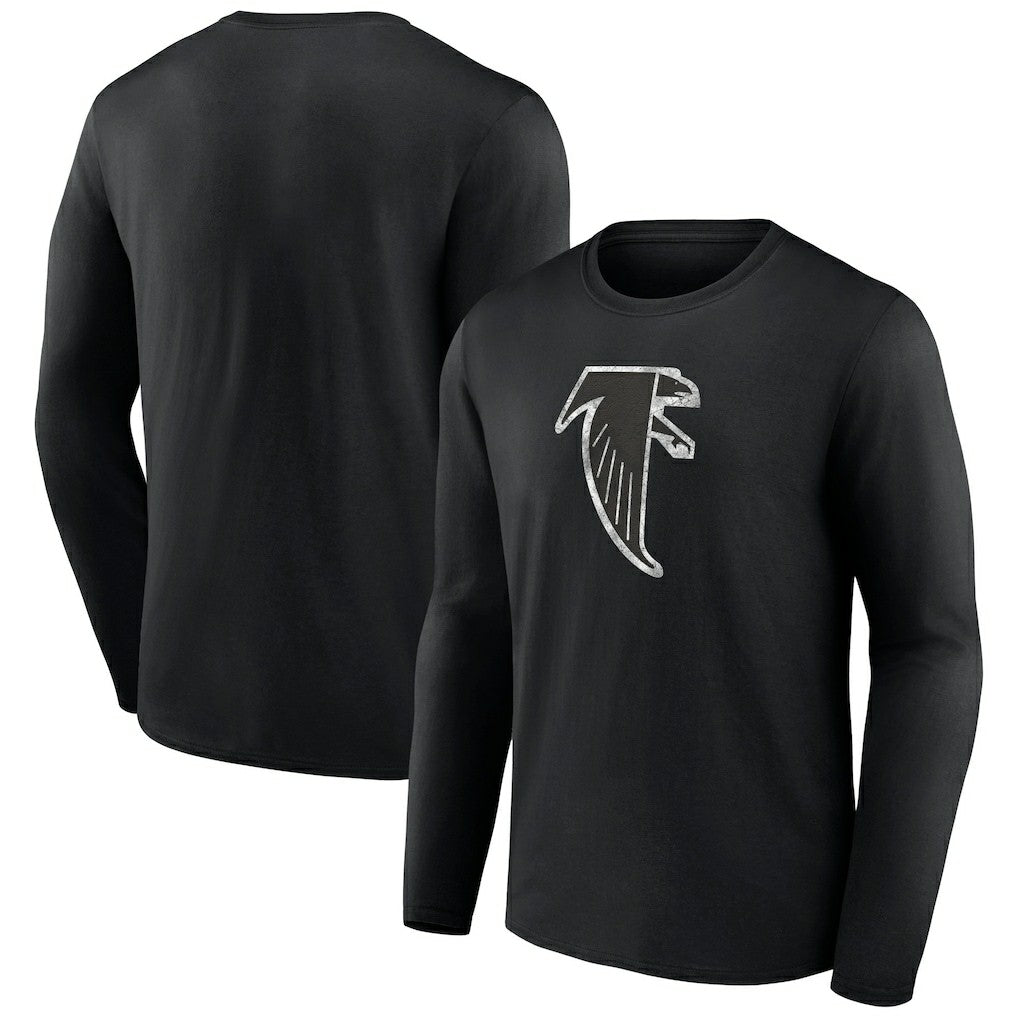 Atlanta Falcons Throwback Long Sleeve T-Shirt Black - NFL