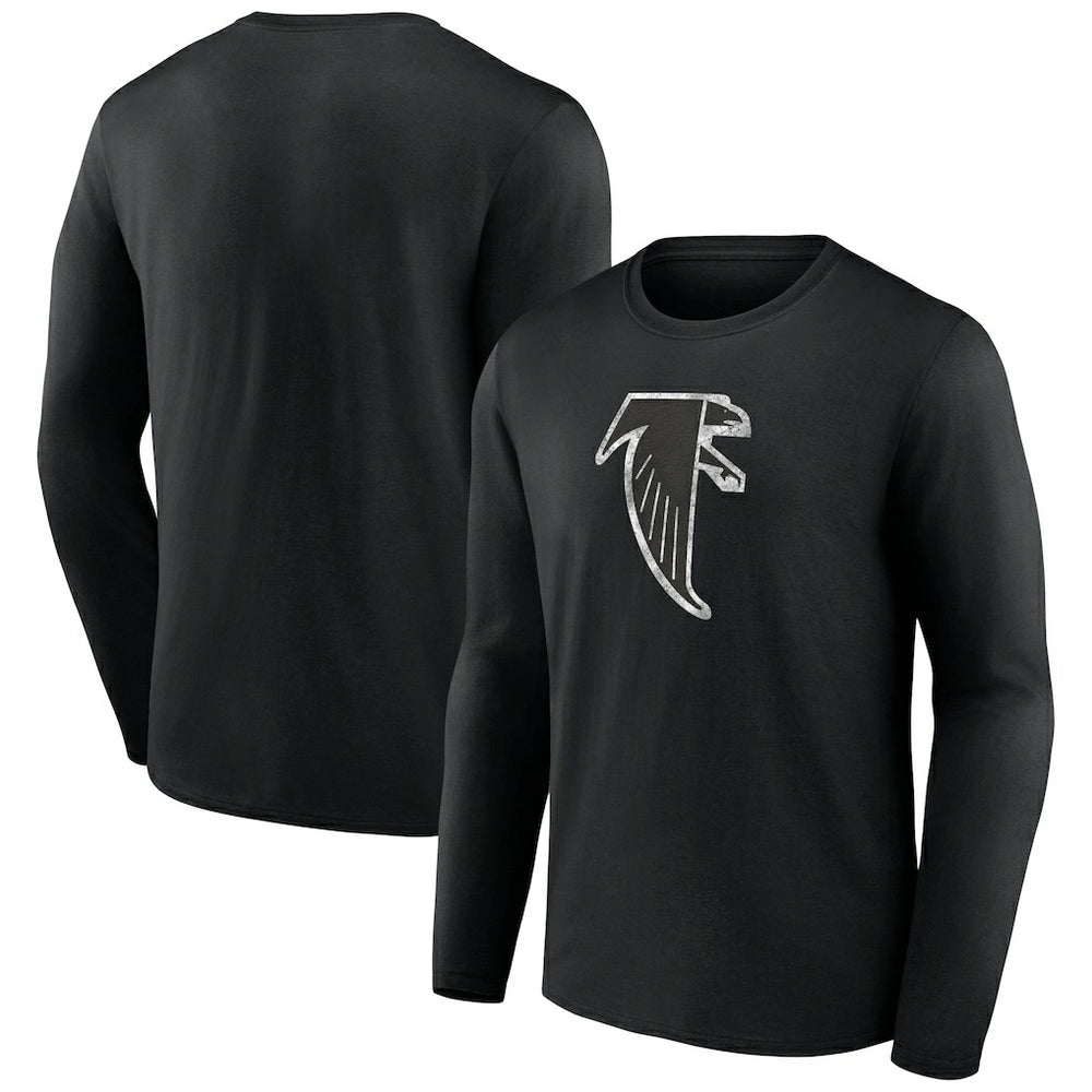 Atlanta Falcons Throwback Long Sleeve T-Shirt Black - NFL