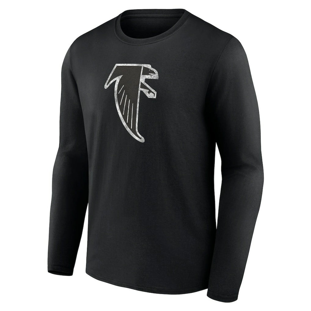 Atlanta Falcons Throwback Long Sleeve T-Shirt Black - NFL