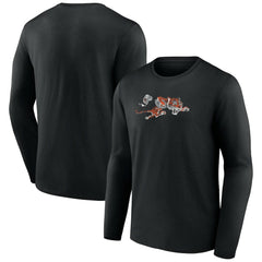 Cincinnati Bengals Throwback Long Sleeve T-Shirt Black - NFL