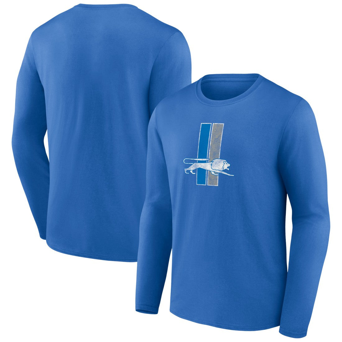 Detroit Lions Throwback Long Sleeve T-Shirt Blue - NFL
