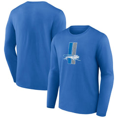 Detroit Lions Throwback Long Sleeve T-Shirt Blue - NFL