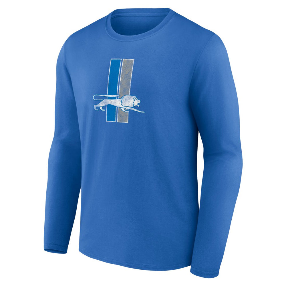 Detroit Lions Throwback Long Sleeve T-Shirt Blue - NFL