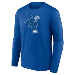 Indianapolis Colts Throwback Long Sleeve T-Shirt Royal - NFL