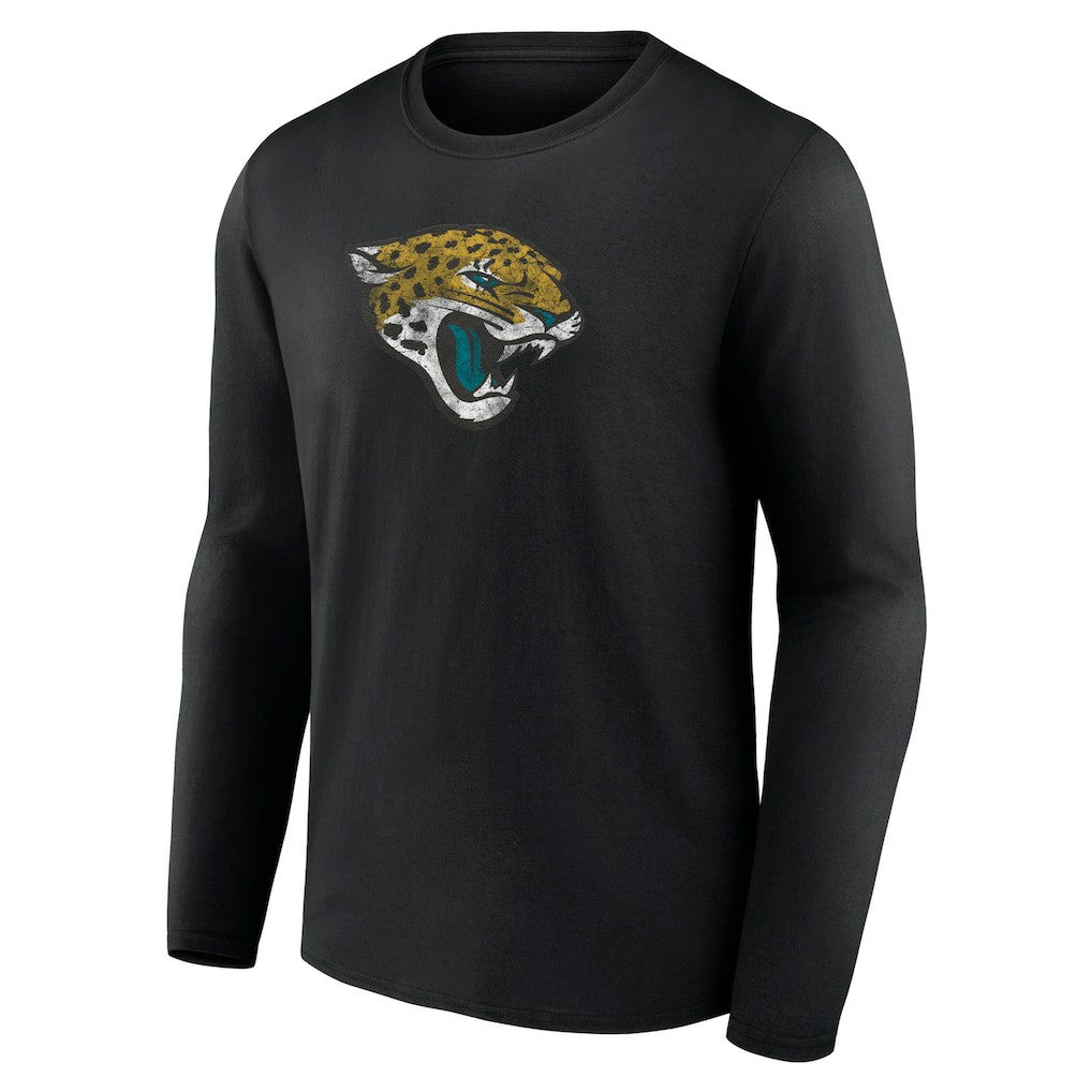 Jacksonville Jaguars Throwback Long Sleeve T-Shirt Black - NFL