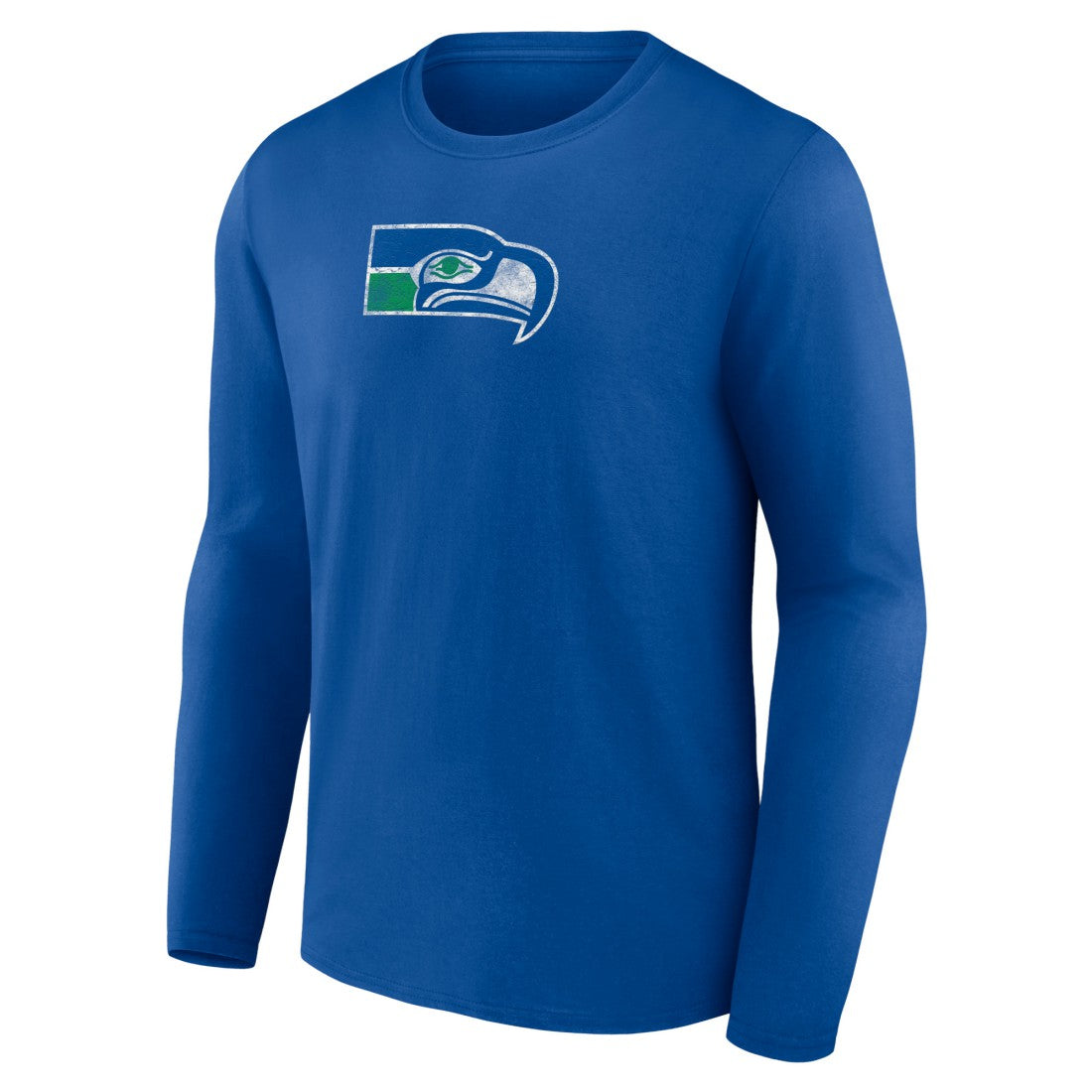 Seattle Seahawks Throwback Long Sleeve T-Shirt Royal - NFL