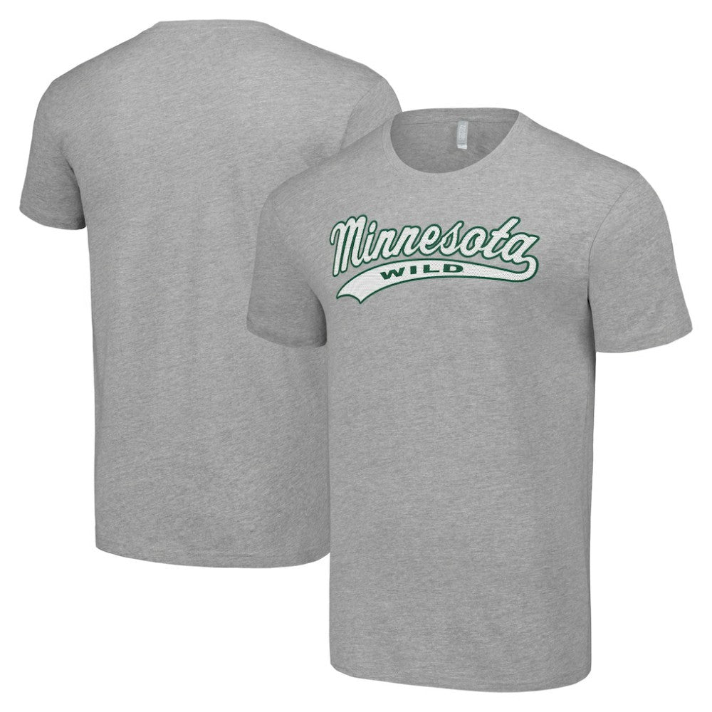 Minnesota Wild - Starter Tailsweep T-Shirt Heather Gray