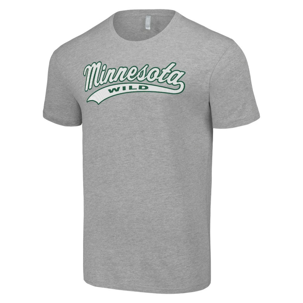 Minnesota Wild - Starter Tailsweep T-Shirt Heather Gray