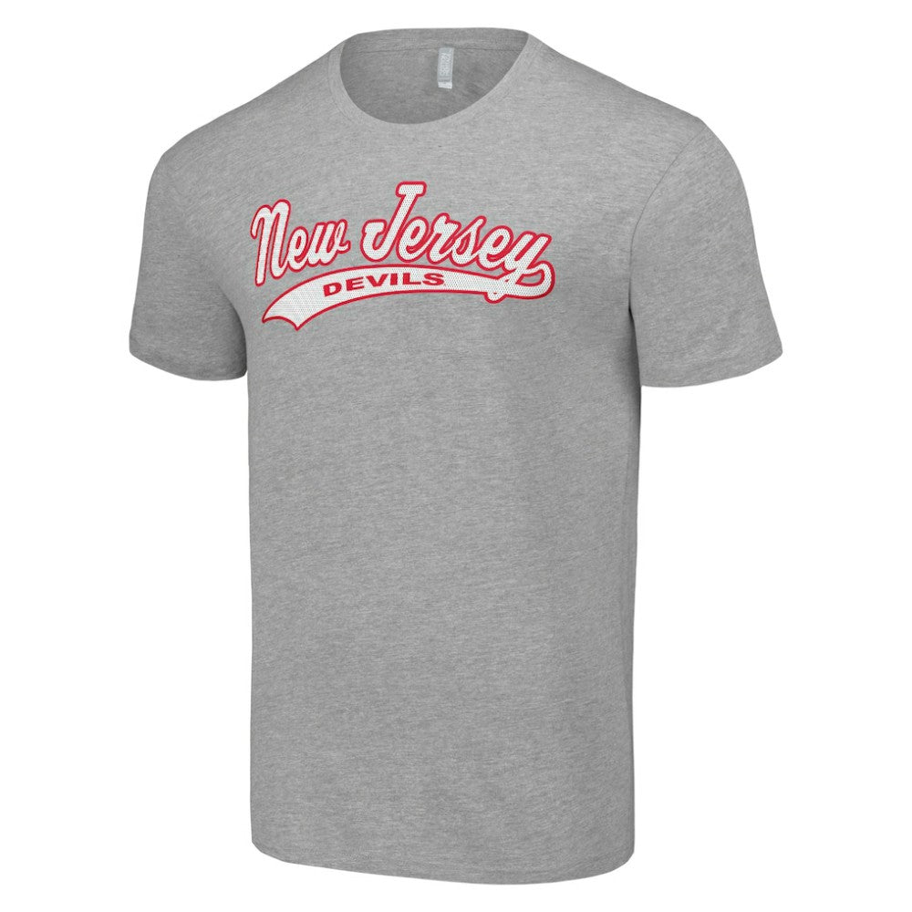 New Jersey Devils - Starter Tailsweep T-Shirt Heather Gray