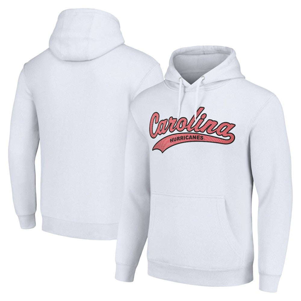 Carolina Hurricanes - Starter Tailsweep Fleece Tri-Blend Pullover Hoodie White