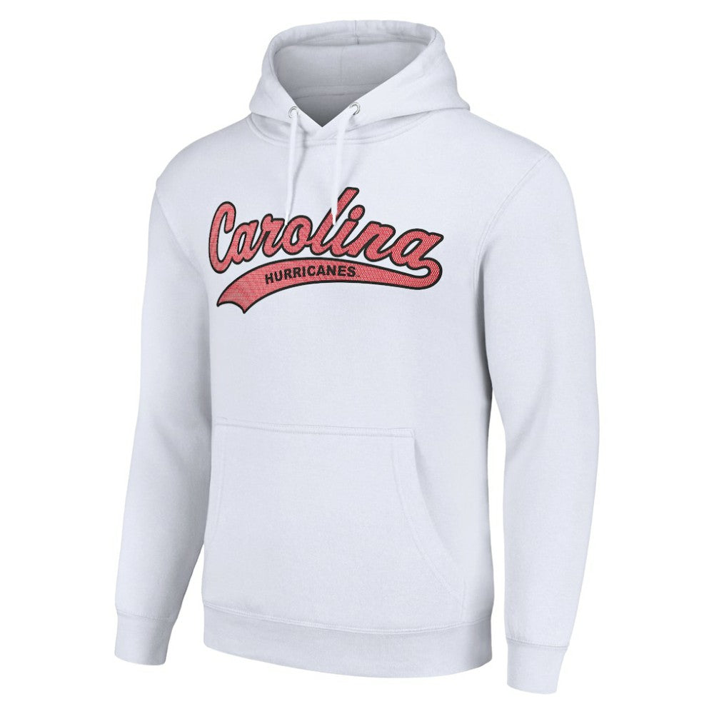 Carolina Hurricanes - Starter Tailsweep Fleece Tri-Blend Pullover Hoodie White