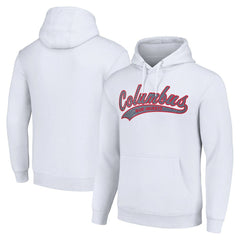 Columbus Blue Jackets - Starter Tailsweep Fleece Tri-Blend Pullover Hoodie White