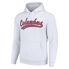 Columbus Blue Jackets - Starter Tailsweep Fleece Tri-Blend Pullover Hoodie White