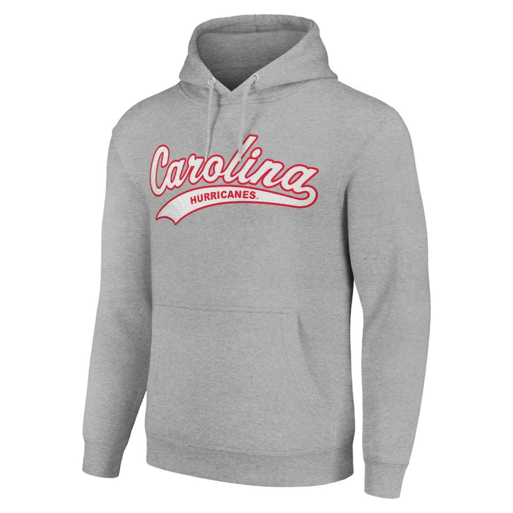 Carolina Hurricanes - Starter Tailsweep Fleece Tri-Blend Pullover Hoodie Heather Gray