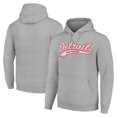 Detroit Red Wings - Starter Tailsweep Fleece Tri-Blend Pullover Hoodie Heather Gray