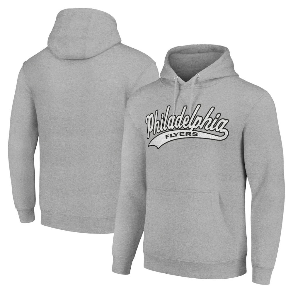 Philadelphia Flyers - Starter Tailsweep Fleece Tri-Blend Pullover Hoodie Heather Gray