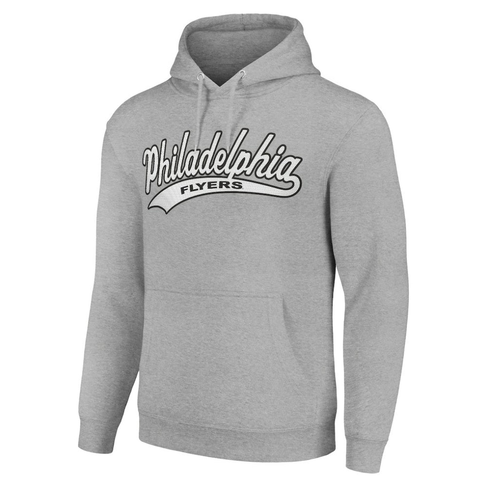 Philadelphia Flyers - Starter Tailsweep Fleece Tri-Blend Pullover Hoodie Heather Gray