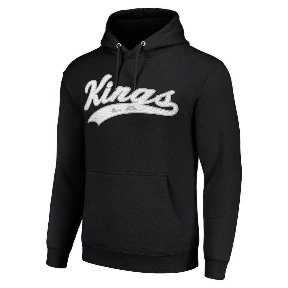 Los Angeles Kings - Starter Tailsweep Fleece Tri-Blend Pullover Hoodie Black