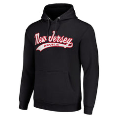New Jersey Devils - Starter Tailsweep Fleece Tri-Blend Pullover Hoodie Black