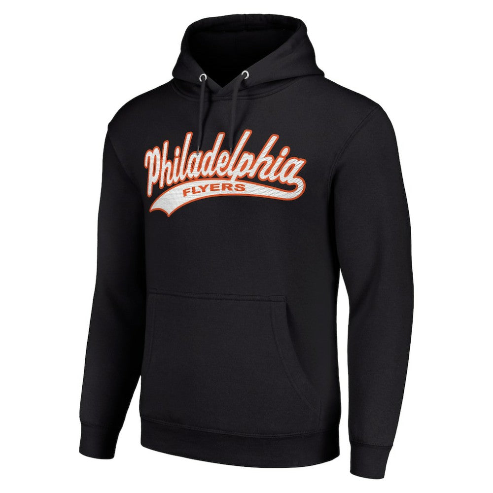 Philadelphia Flyers - Starter Tailsweep Fleece Tri-Blend Pullover Hoodie Black