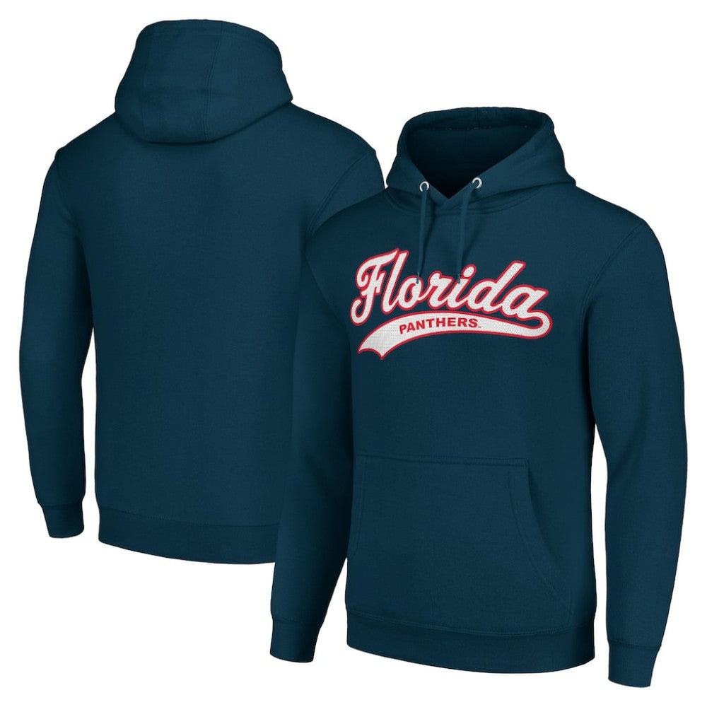 Florida Panthers - Starter Tailsweep Fleece Tri-Blend Pullover Hoodie Navy