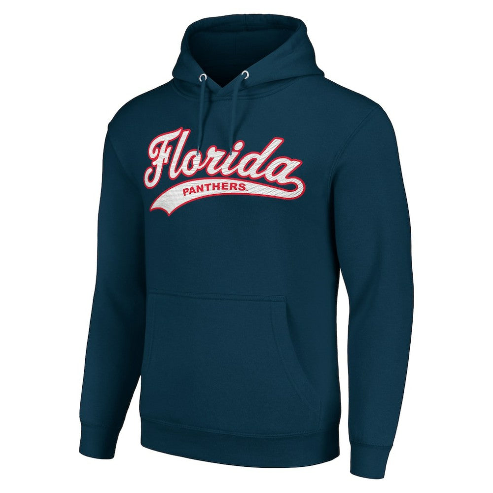 Florida Panthers - Starter Tailsweep Fleece Tri-Blend Pullover Hoodie Navy