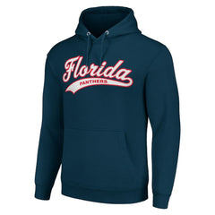 Florida Panthers - Starter Tailsweep Fleece Tri-Blend Pullover Hoodie Navy