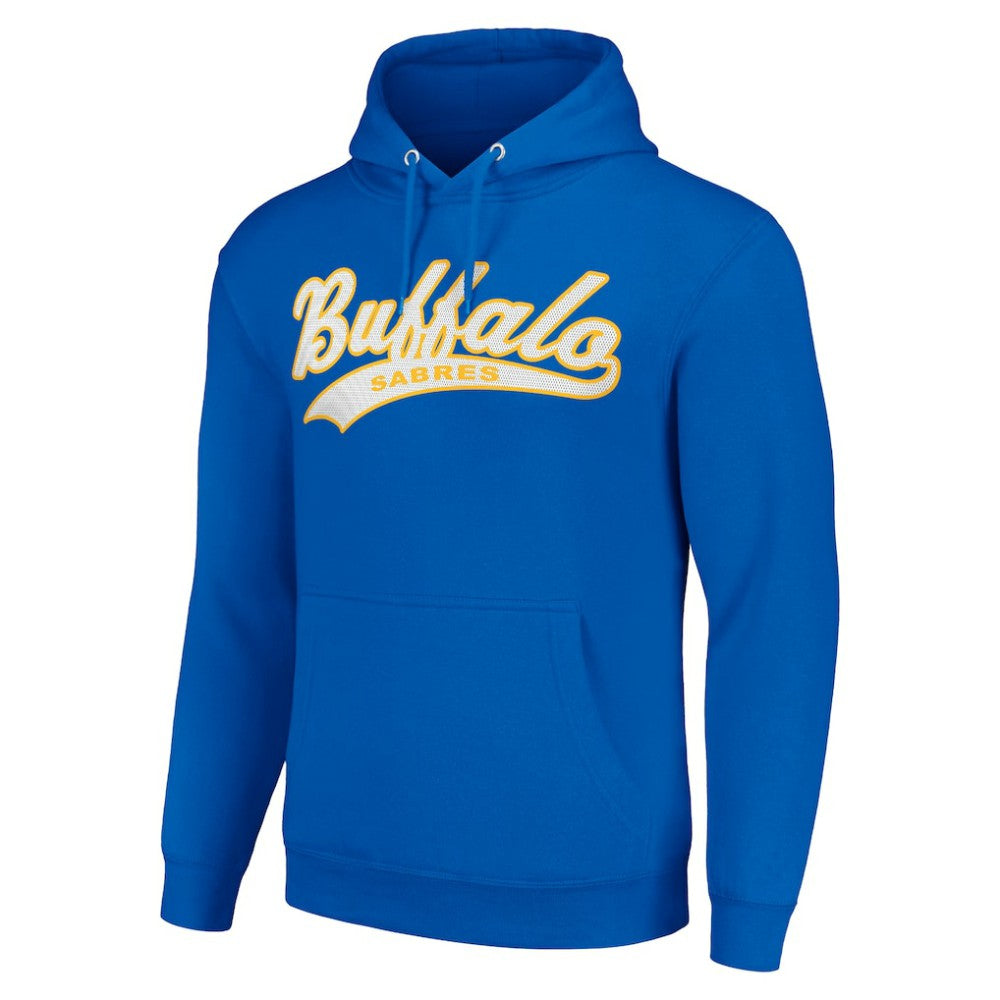Buffalo Sabres - Starter Tailsweep Fleece Tri-Blend Pullover Hoodie Royal