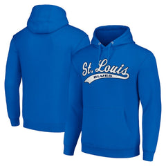 St. Louis Blues - Starter Tailsweep Fleece Tri-Blend Pullover Hoodie Blue