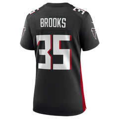 Natrone Brooks Atlanta Falcons Women's Team Game Jersey Black - Nike